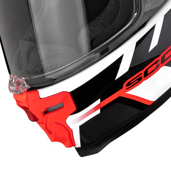 Scorpion Exo Race Air Fury White Silver Red