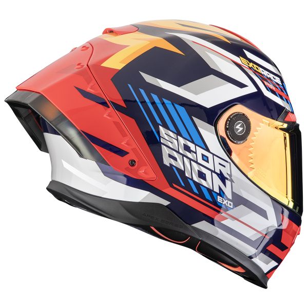 Scorpion Exo Race Air Kobba Blue Yellow Red