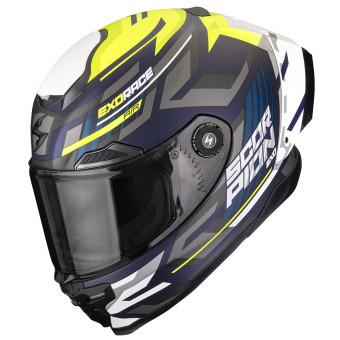 Casque Integral Scorpion Exo Race Air Kobba Matt Blue Neon Yellow