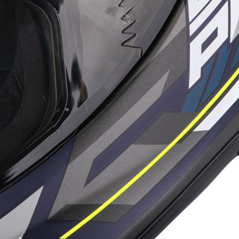 Scorpion Exo Race Air Kobba Matt Blue Neon Yellow