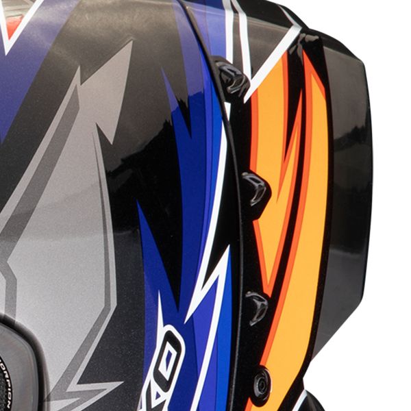 Scorpion Exo Race Air Moove On Black Blue Orange