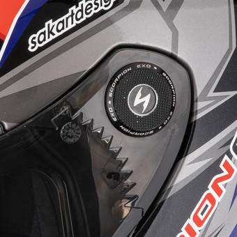 Scorpion Exo Race Air Moove On Black Blue Orange