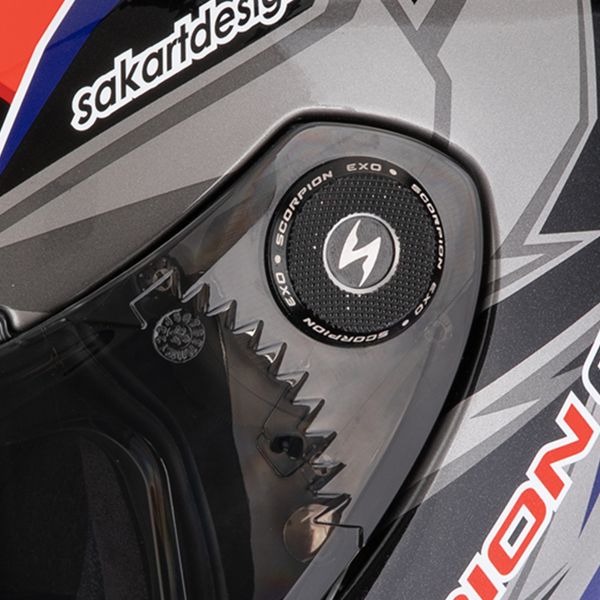 Scorpion Exo Race Air Moove On Black Blue Orange