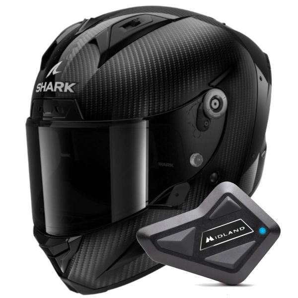 Integral Shark Aeron Full Carbon DAD + Kit Bluetooth BT Mini
