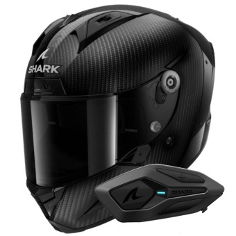 Casque Integral Shark Aeron Full Carbon DAD + Kit Bluetooth Sena for Shark Solo Casque Integral Shark Aeron Full Carbon DAD + Kit Bluetooth Sena for Shark Solo