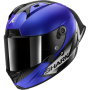 Casque Integral Shark Aeron GP Blank SP Carbon Blue Anthracite
