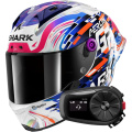 Pack Aeron GP Blank SP Replica Zarco GP de France + Kit Bluetooth 5S Solo