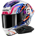 Pack Aeron GP Blank SP Replica Zarco GP de France + Kit Bluetooth Sena for Sh