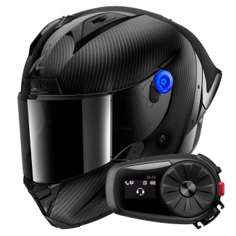 Integral Shark Aeron GP FIM 2 Racing Full Carbon DKD + Kit Bluetooth 5S Solo