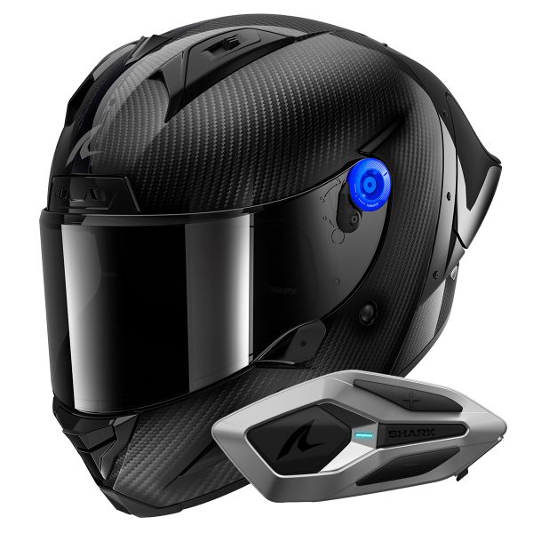 Integral Shark Aeron GP FIM Racing Full Carbon DKD + Kit Bluetooth Sena for Shark Mesh