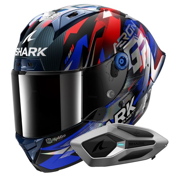 Integral Shark Aeron GP FIM Racing Replica Zarco Victory 2025 DBU + Kit Bluetooth Mesh