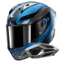 Casque Integral Shark Aeron Mekarium DBS + Kit Bluetooth Sena for Shark Mesh