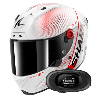 Casque Integral Shark Aeron Speed-Tech DWR + Kit bluetooth 5R Lite Solo Casque Integral Shark Aeron Speed-Tech DWR + Kit bluetooth 5R Lite Solo