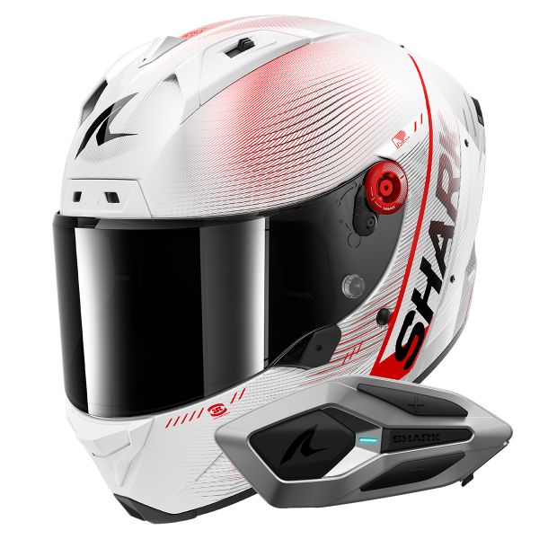 Integral Shark Aeron Speed-Tech DWR + Kit Bluetooth Sena for Shark Mesh
