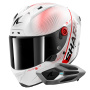 Casque Integral Shark Aeron Speed-Tech DWR + Kit Bluetooth Sena for Shark Mesh