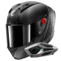 Casque Integral Shark Aeron Speed-Tech Mat DAK + Kit Bluetooth Sena for Shark Mesh