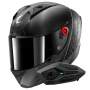 Casque Integral Shark Aeron Speed-Tech Mat DAK + Kit Bluetooth Sena for Shark Solo