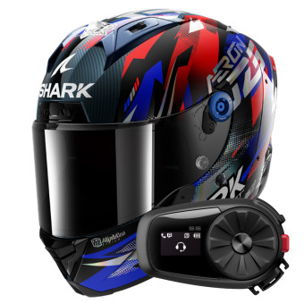 Integral Shark Aeron Zarco GP De France DBU + Kit Bluetooth 5S Solo