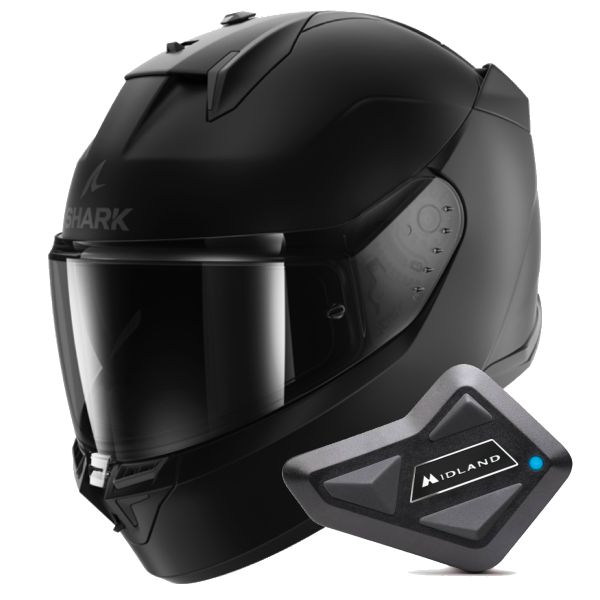 Integral Shark D-Skwal 3 Blank Mat KMA + Kit Bluetooth BT Mini Integral Shark D-Skwal 3 Blank Mat KMA + Kit Bluetooth BT Mini