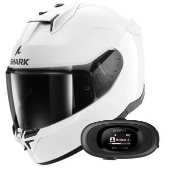 Integral Shark D-Skwal 3 Blank WHU + Kit Bluetooth 5R Lite