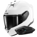 Pack D-Skwal 3 Blank WHU + Kit Bluetooth Sena for Shark Solo