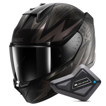 Integral Shark D-Skwal 3 Blast-R Mat KAA + Kit Bluetooth BT Mini