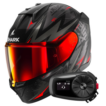 Integral Shark D-Skwal 3 Blast-R Mat KAR + Kit Bluetooth 5S Solo