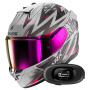 Casque Integral Shark D-Skwal 3 Blast-R Mat SVK + Kit Bluetooth 5R Lite