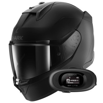 Integral Shark D-Skwal 3 Dark Shadow Edition Mat KMA + Kit bluetooth 5R Lite Solo