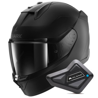 Integral Shark D-Skwal 3 Dark Shadow Edition Mat KMA + Kit Bluetooth BT Mini