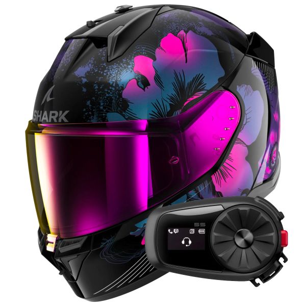 Integral Shark D-Skwal 3 Mayfer KVX + Kit Bluetooth 5S Solo Integral Shark D-Skwal 3 Mayfer KVX + Kit Bluetooth 5S Solo