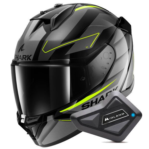 Integral Shark D-Skwal 3 Sizler KAY + Kit Bluetooth BT Mini