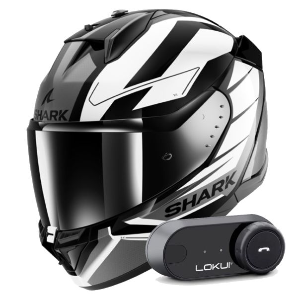 Integral Shark D-Skwal 3 Sizler KWA + Kit Bluetooth Lokui K30