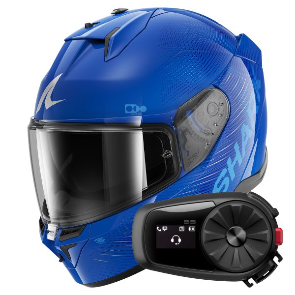 Integral Shark D-Skwal 3 SP Lyne BSB + Kit Bluetooth 5S Solo