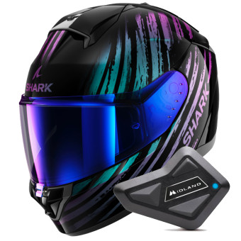 Integral Shark Ridill 2 Assya KXK + Kit Bluetooth BT Mini