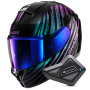 Casque Integral Shark Ridill 2 Assya KXK + Kit Bluetooth BT Mini