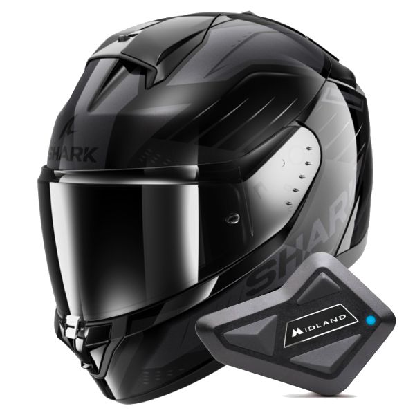 Integral Shark Ridill 2 Bersek KAA + Kit Bluetooth BT Mini