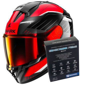 Integral Shark Ridill 2 Bersek KRA + Kit Bluetooth Sharktooth Prime