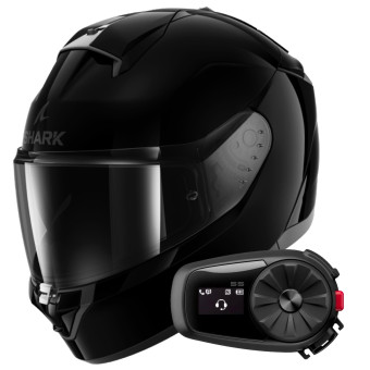 Integral Shark Ridill 2 Blank BLK + Kit Bluetooth 5S
