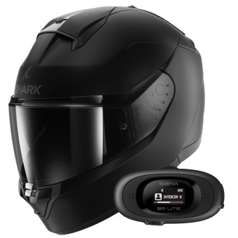 Casque Integral Shark Ridill 2 Blank Mat KMA + Kit Bluetooth 5R Lite Casque Integral Shark Ridill 2 Blank Mat KMA + Kit Bluetooth 5R Lite