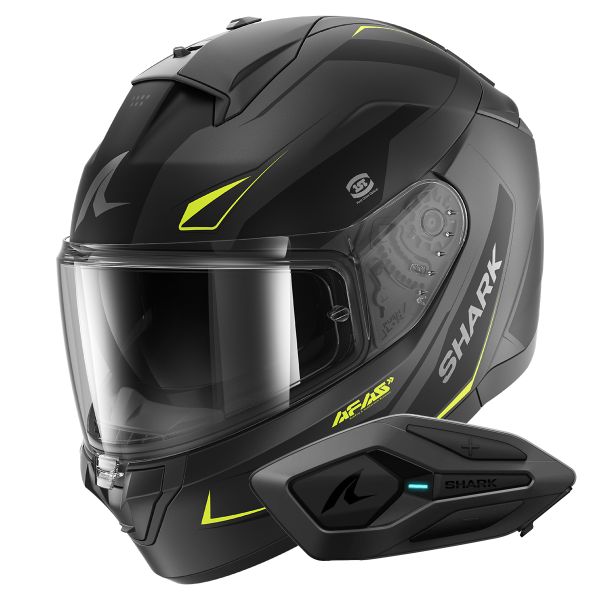Integral Shark Ridill 2 Mekarium Mat AAY + Kit Bluetooth Sena for Shark Solo