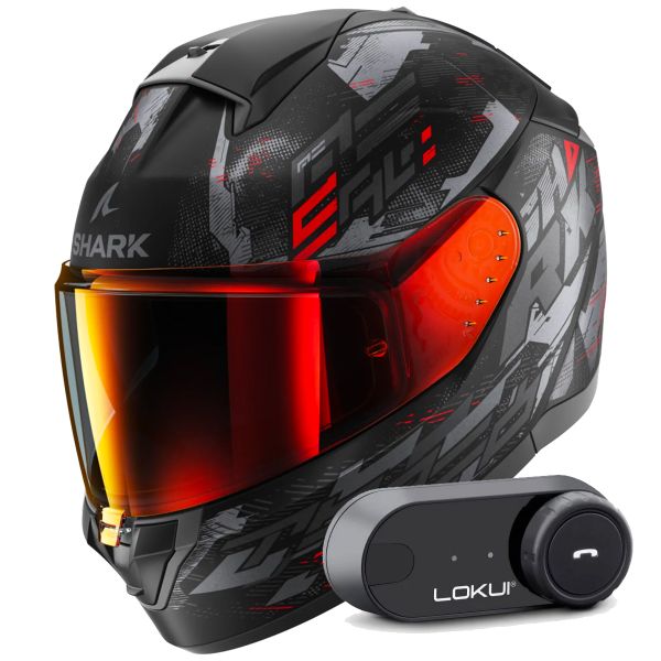 Integral Shark Ridill 2 Molokai Mat KAR + Kit Bluetooth Lokui K30 Integral Shark Ridill 2 Molokai Mat KAR + Kit Bluetooth Lokui K30