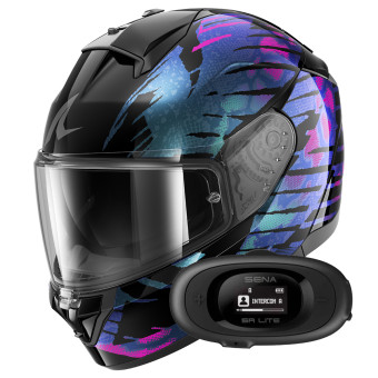 Casque Integral Shark Ridill 2 Reptaia KVX + Kit bluetooth 5R Lite Solo Casque Integral Shark Ridill 2 Reptaia KVX + Kit bluetooth 5R Lite Solo