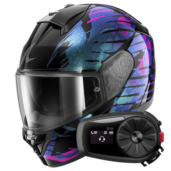 Integral Shark Ridill 2 Reptaia KVX + Kit Bluetooth 5S Solo
