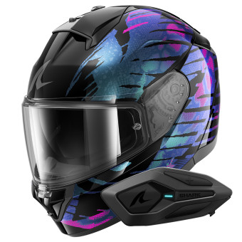 Integral Shark Ridill 2 Reptaia KVX + Kit Bluetooth Sena for Shark Solo