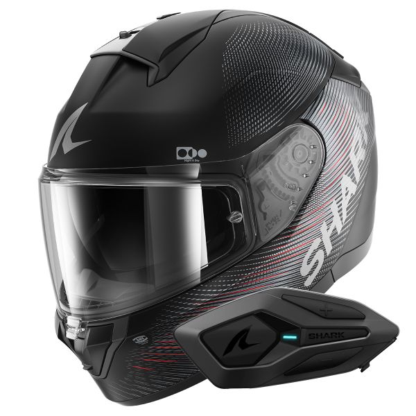 Integral Shark Ridill 2 SP Lyne Mat KAA + Kit Bluetooth Sena for Shark Solo