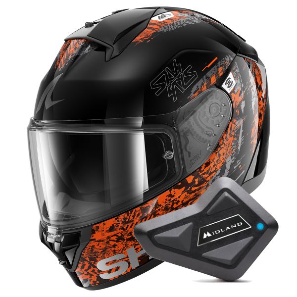 Integral Shark Ridill 2 Speed-Vib KAO + Kit Bluetooth BT Mini