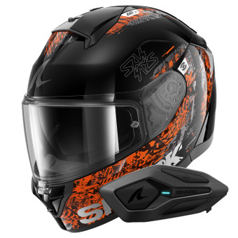 Integral Shark Ridill 2 Speed-Vib KAO + Kit Bluetooth Sena for Shark Solo