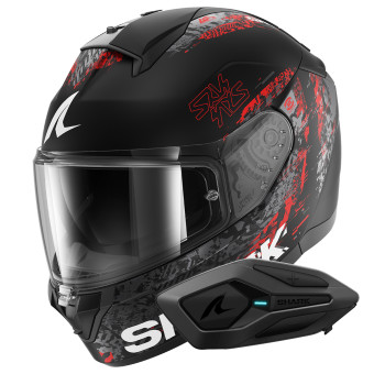 Casque Integral Shark Ridill 2 Speed-Vib Mat KAR + Kit Bluetooth Sena for Shark Solo Casque Integral Shark Ridill 2 Speed-Vib Mat KAR + Kit Bluetooth Sena for Shark Solo