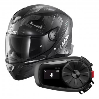 Integral Shark Skwal 2.2 Venger Mat KAA + Kit Bluetooth Sena 5S Solo